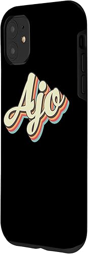 Miniatura 2 de Funda vintage para iPhone 11 Ajo TShirt Retro Art Baseball Font