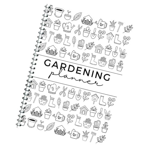 MLWSKERTY Gardening Journal Completo per Piante da 12 Mesi La Pianificazione del Giardinaggio Notebook Pianificazione Orticoltura Libro Bordo del Giardiniere Professionale