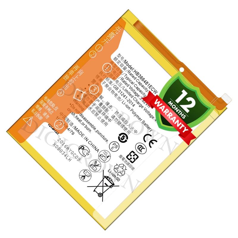 Image of Original HB366481ECW Battery Compatible for Huawei P Smart | P8 Lite (2017) | P9 | P9 Lite | P9 Lite (2016) | P9 Lite 2017 | P10 Lite | P20 Lite - (3000mAh) - 1 Year Warranty