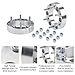 Orion Motor Tech 6x5.5 Wheel Spacers 1.5 inches 108mm Bore with 12x1.5 Studs Compatible with Toyota 4-Runner Toyota FJ Cruiser Toyota Tacoma GMC Canyon Isuzu Trooper, 38mm Wheel Spacer Kit