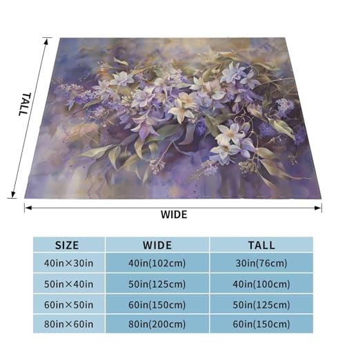 Couverture flanelle violette 203x152 cm plaid grand format - 4