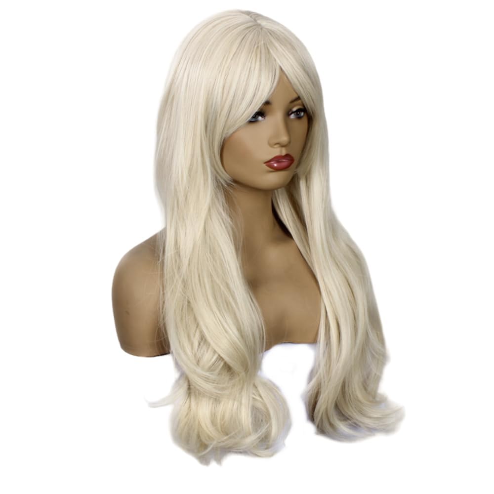 Anime Cosplay Wigs Long Blonde Wavy Wig for Women Halloween Costume Party Synthetic Wigs - Image 2
