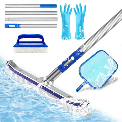 Red De Limpieza De Piscina,Cepillo De Piscina 43 Cm,Kit De Limpieza Piscina,Cepillo De Limpieza Para Piscina,Kit Limpieza Piscina,Cepillo Para Uso En El Hogar,Limpia Piscinas Recoge Hojas.