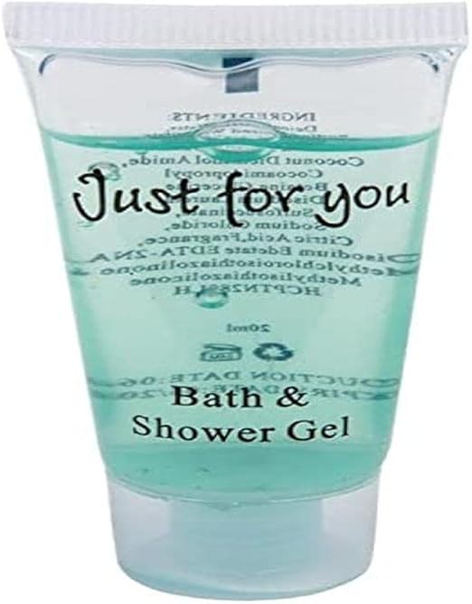 Travel Toiletries Just for You Bath and Shower Gel 20ml (Pack of 100