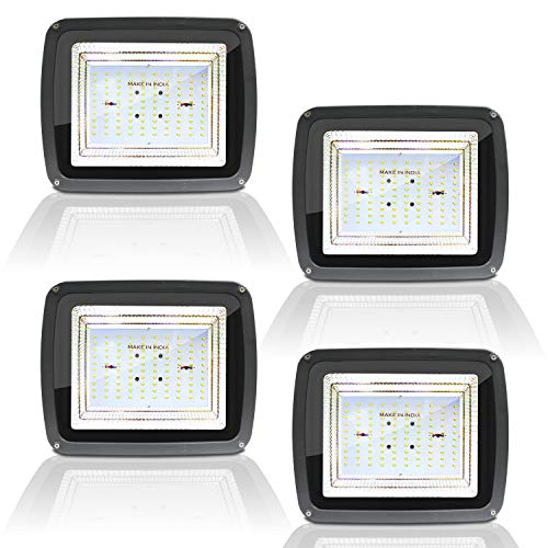 Image of MLD 100w led flood light outdoor waterproof IP65 Grey Body With 2 Years Warranty |100W,White | Pack of -4