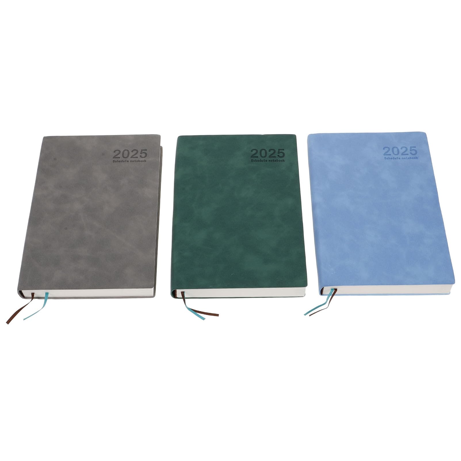 Agenda Journalier 3pcs A5 en Pu, Planificateur D'horaire Moderne