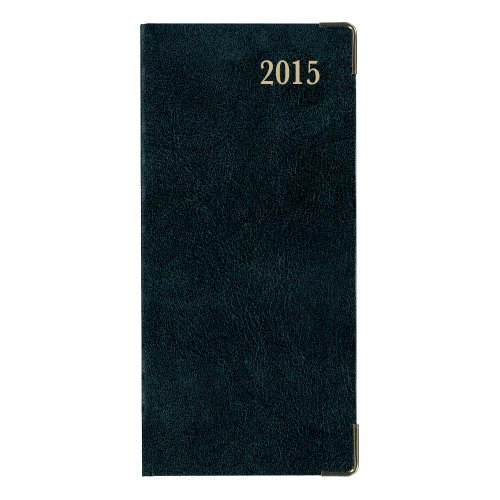 Brownline 2015 Weekly Executive Pocket Planner, Flexible Cover, Assorted: Black, Navy, Burgundy, Tan, 6.75 X 3.25 Inches (Cbe306.As X -15) #TOP4