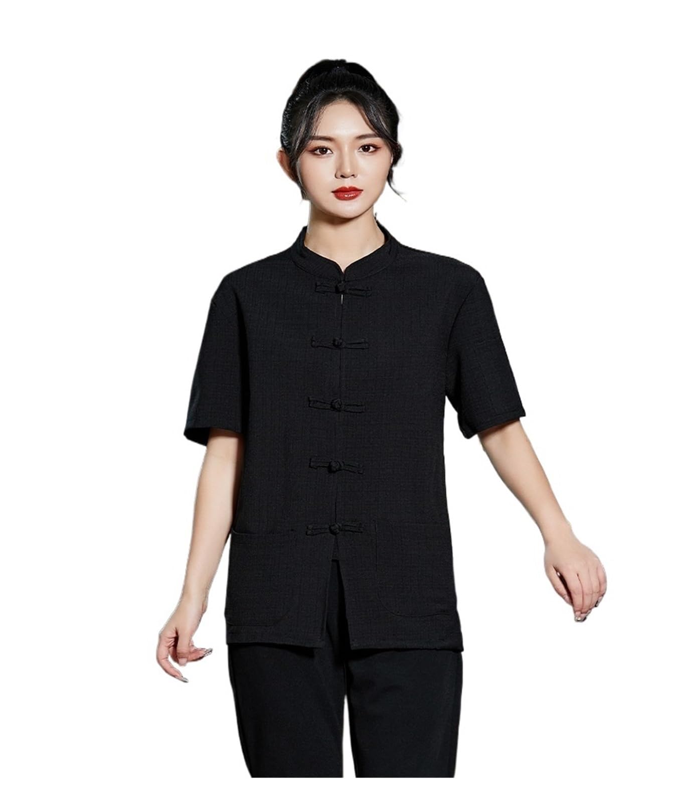 chaquetilla de cocina Uniforme de chef manga corta for hombre y mujer, chaqueta cocinero, camisa camarero, ropa trabajo for panadería cafetería, disfraz