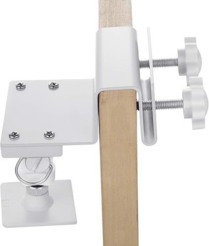 Miniatura 3 de Wasserstein Soporte de canalón para panel solar compatible con cámaras Ring, Arlo, Blink, Reolink (1 paquete, blanco) (no compatible con Ring Super