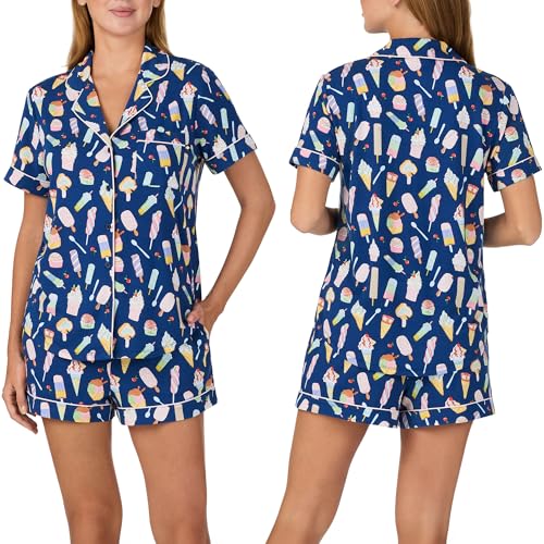 Image of kate spade new york Short Sleeve Boxer PJ Set
