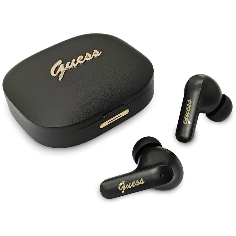 CG MOBILE Guess TWS Script Metal Logo słuchawki (czarne)