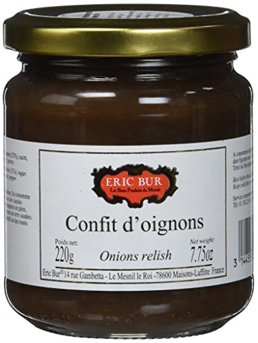 ERIC BUR Confit d'Oignons 220 g - Lot de 3