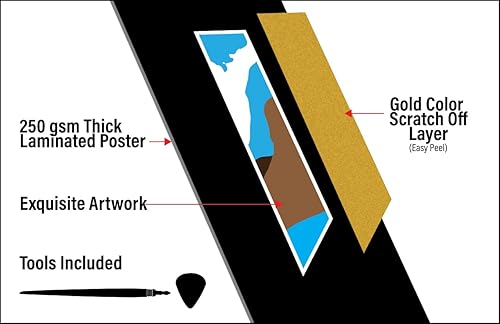 Miniatura 7 de Calcomanía para raspar mapa de Estados Unidos, Estados Unidos, mapa de viaje, regalo de aventura, póster de pared para niños y adultos (estados)