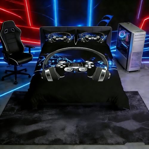 Juego de Ropa de Cama Auriculares Gamepad,de