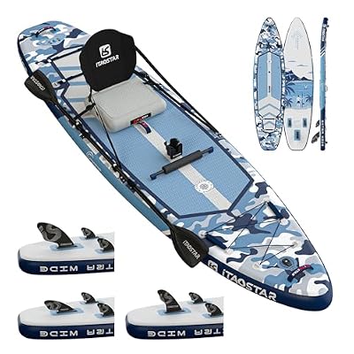 iTAOSTAR A01B 35" Extra Wide Paddle Board for Better Balance, Inflatable Stand Up Paddle Board with Premium SUP Accessories, Inflatable Paddle Boards for Adults/Youth of All Skill Levels