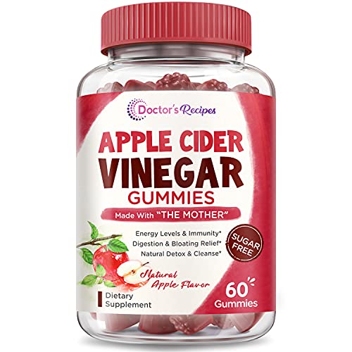 Doctor’s Recipes Raw Apple Cider Vinegar Gummy with The Mother, Vitamin B9 B12, Pomegranate, Detox Cleanse, Digestion, Immunity for Men & Women, No Sugar & Gluten, Non GMO, Keto, 60 Vegan Gummies Doctor’s Recipes Raw Apple Cider Vinegar Gummy with The Mother, Vitamin B9 B12, Pomegranate, Detox Cleanse, Digestion, Immunity for Men & Women, No Sugar & Gluten, Non GMO, Keto, 60 Vegan Gummies
