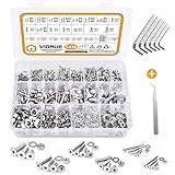 ✔[Präzisionsdesign]: Das Gewinde ist tief und klar, die Schraubenzähne sind scharf, die Oberfläche ist glatt ohne Grate, die Kraft ist gleichmäßig und es ist nicht leicht, während der Drehung zu rutschen.