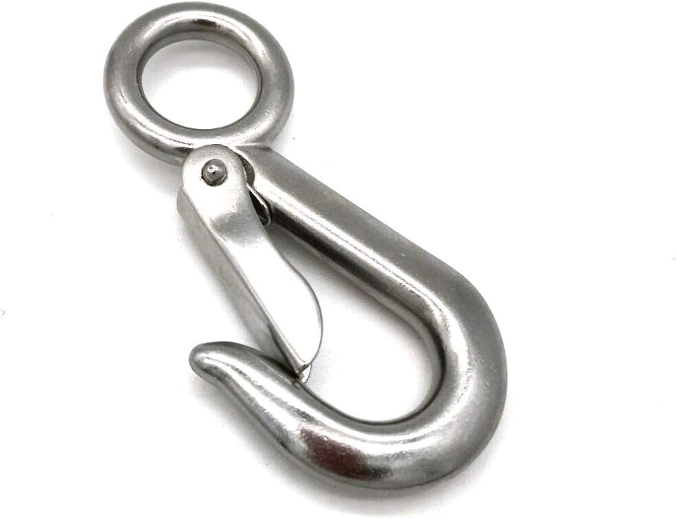 JYMARINE Fast Eye Safety Snap Hook 4 Inch Stainless Steel