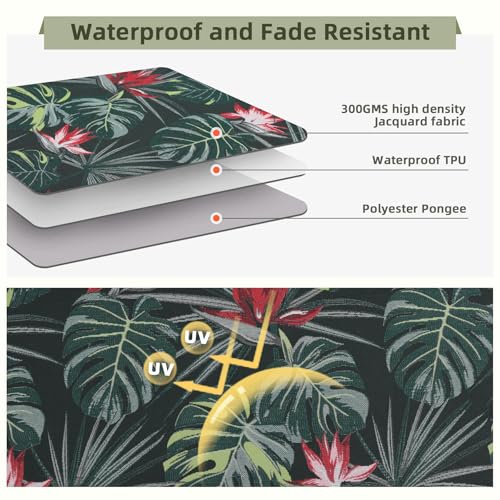 Image of Favoyard Outdoor Deep Seat Patio Cushions Set, 24 inch x 24 inch, Rainproof, Garden