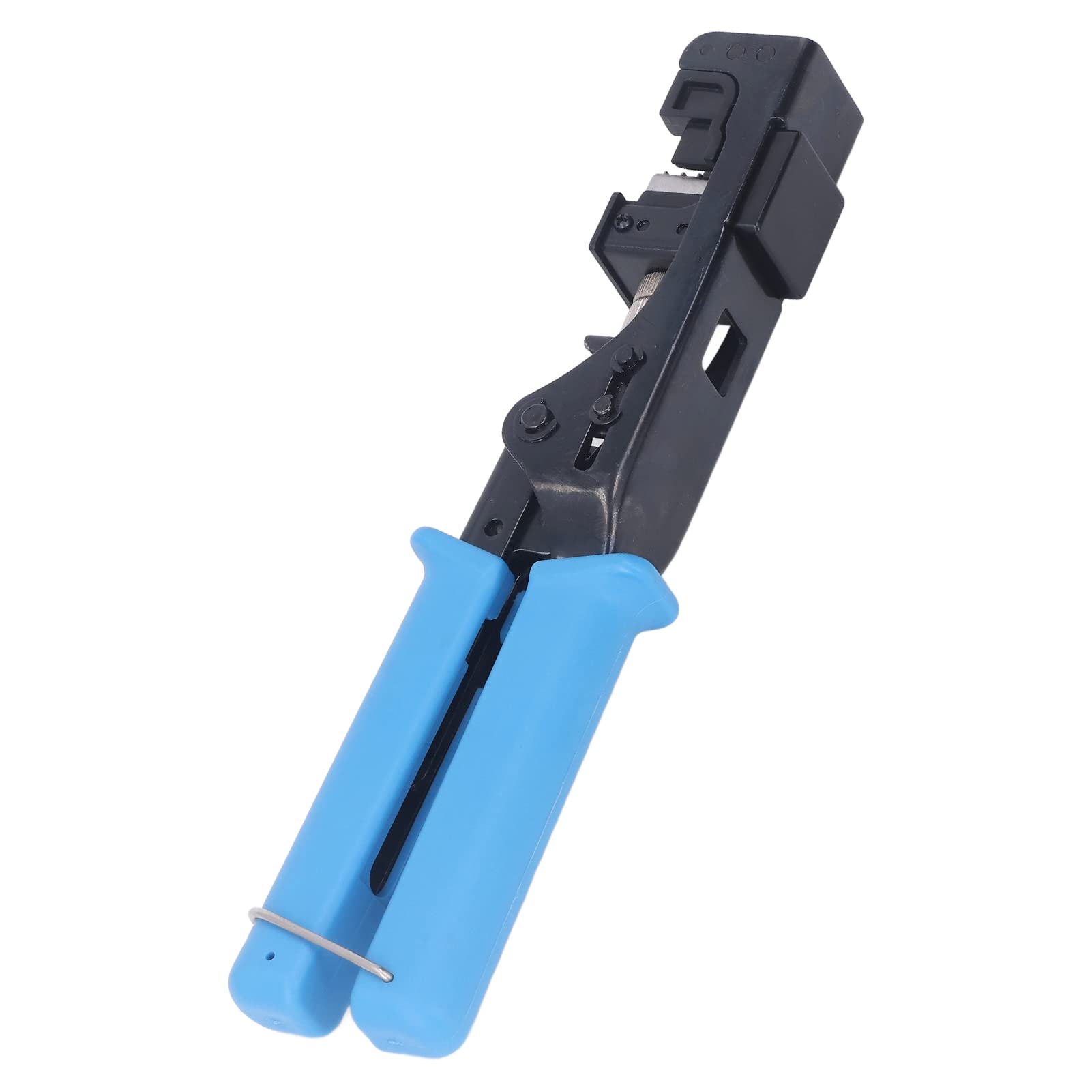 Modulare Datenkabel-Crimper, professionelles Flachmaul-Anschlusswerkzeug aus legiertem Stahl, Drahtschneide-Crimpfunktion für Cat5 Cat6-Netzwerkkabel, Büro, Zuhause,