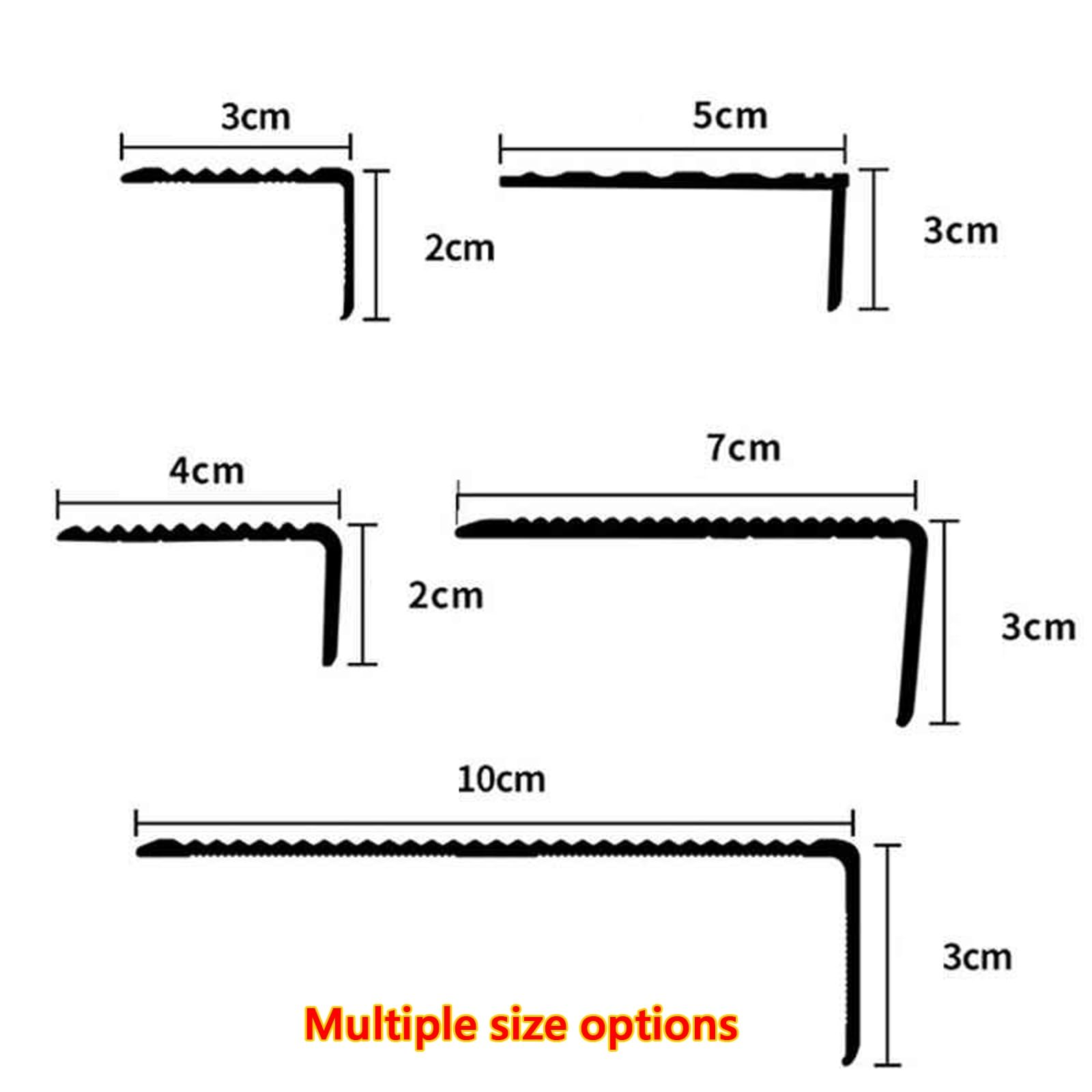 Perfil Antideslizante De Vinilo For Escaleras, Protector De Esquinas De Pared, Antideslizante E Impermeable For Escaleras Interiores Y Exteriores(Gold,90cm L 100mm*30mm)