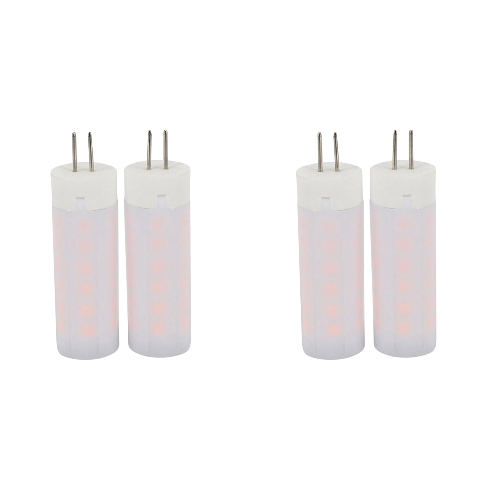 Hndhbfgrt 4Pcs 3W 230 G4 LED Corn Lights 36 Leds SMD 2835 Flame Effect Warm White DC 12V (Warm White, DC12V)