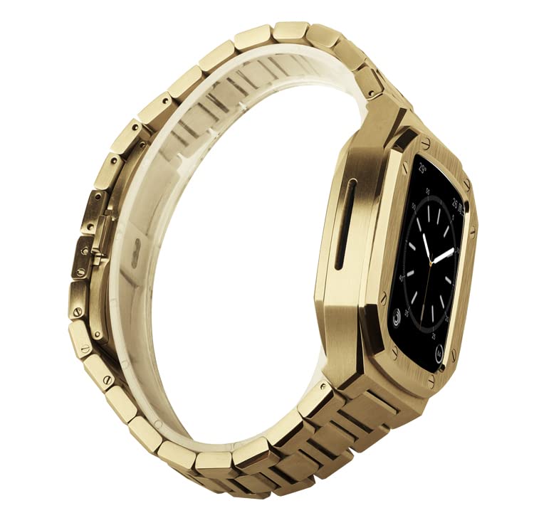 Mod Kit Apple Watch pour iWatch 8 7 6 SE : boîtier acier haut de gamme