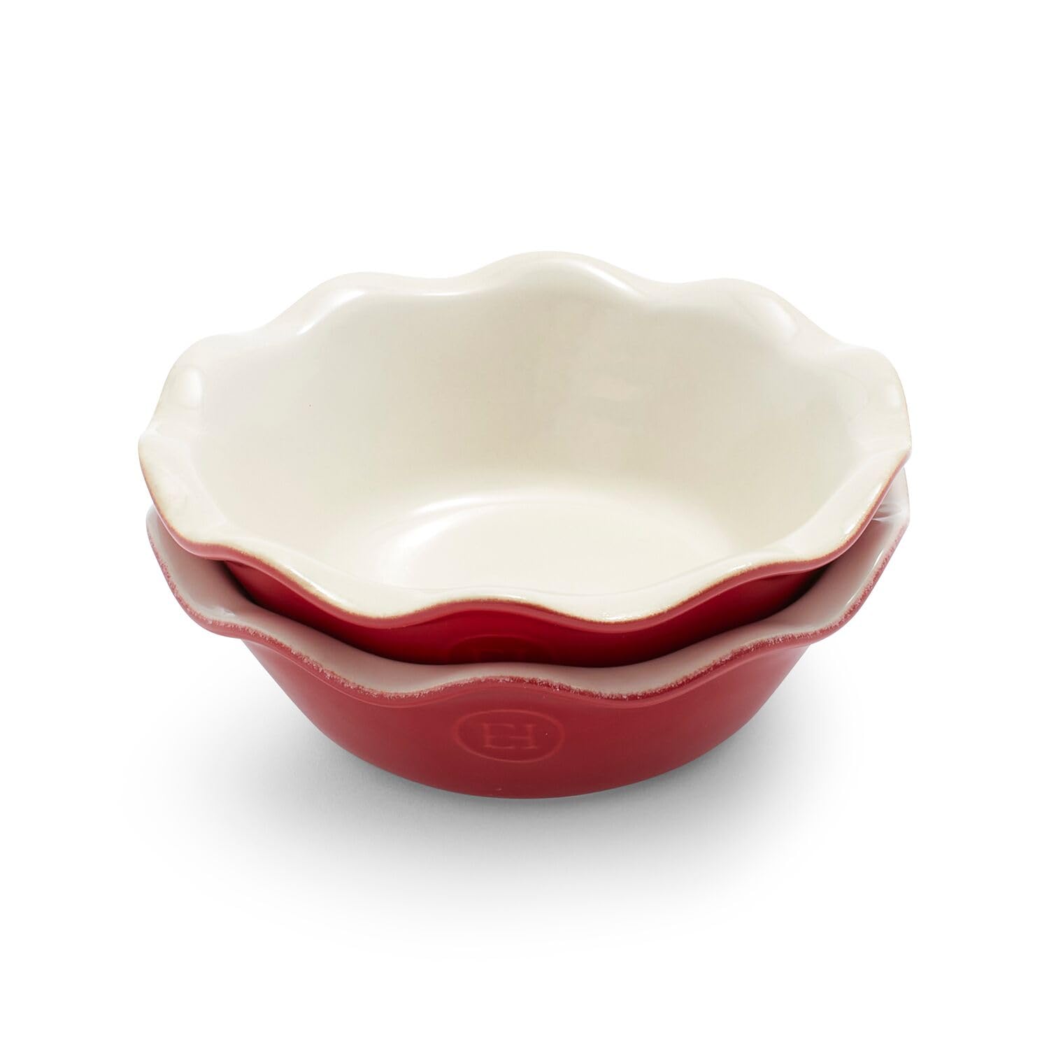 Emile Henry 559522 Lot de 2 mini plats à tarte en céramique Crépuscule