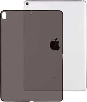 Case for iPad Air 4 10.9 2020/Air 5 10.9 2022, Silicone Black Clear Soft Tablet Case for iPad Air Model A2072/A2316/A2324/A2325/A2588/A2589/A2591