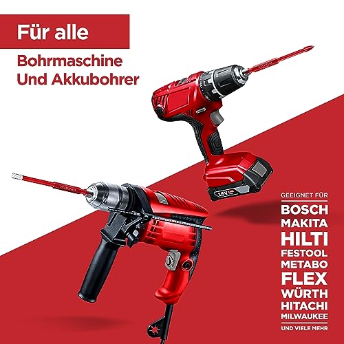 BAYERTAL® Exklusives Fliesenbohrer Set 6, 8, 10, 12mm + 6mm Glasbohrer E 6.3 - Unübertroffenes Diamantbohrer Set für müheloses Bohren von harten Fliesen. Entdecken Sie Premium-Qualität mit BAYERTAL