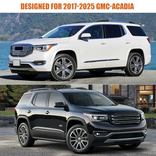 Image of Waterproof Car Covers Replace for 2017-2025 GMC Acadia, 6 Layers Silver All Weather Custom-fit Car Cover with Zipper Door & Windproof Bands for Snow Rain Dust Hail Protection
