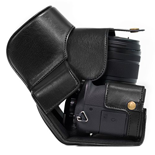Funda de cuero MegaGear para cámara Panasonic Lumix DMC-G85 miniatura 2