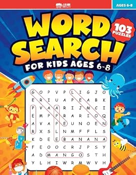 Word Search for Kids Ages 6-8 | 103 Large Print Kids Word Search Puzzles: Challenging And Fun Search And Find Books For Kids 6-8
