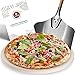 BABEQ - Pizzastein für Grill & Backofen inkl. Pizzaschieber - Pizza-Ofen-Stein rund 38cm Durchmesser 1,5cm dick mit Pizzaschaufel - Steinplatte für Gasgrill, Elektrogrill, Holz-Kohlegrill & Backofen
