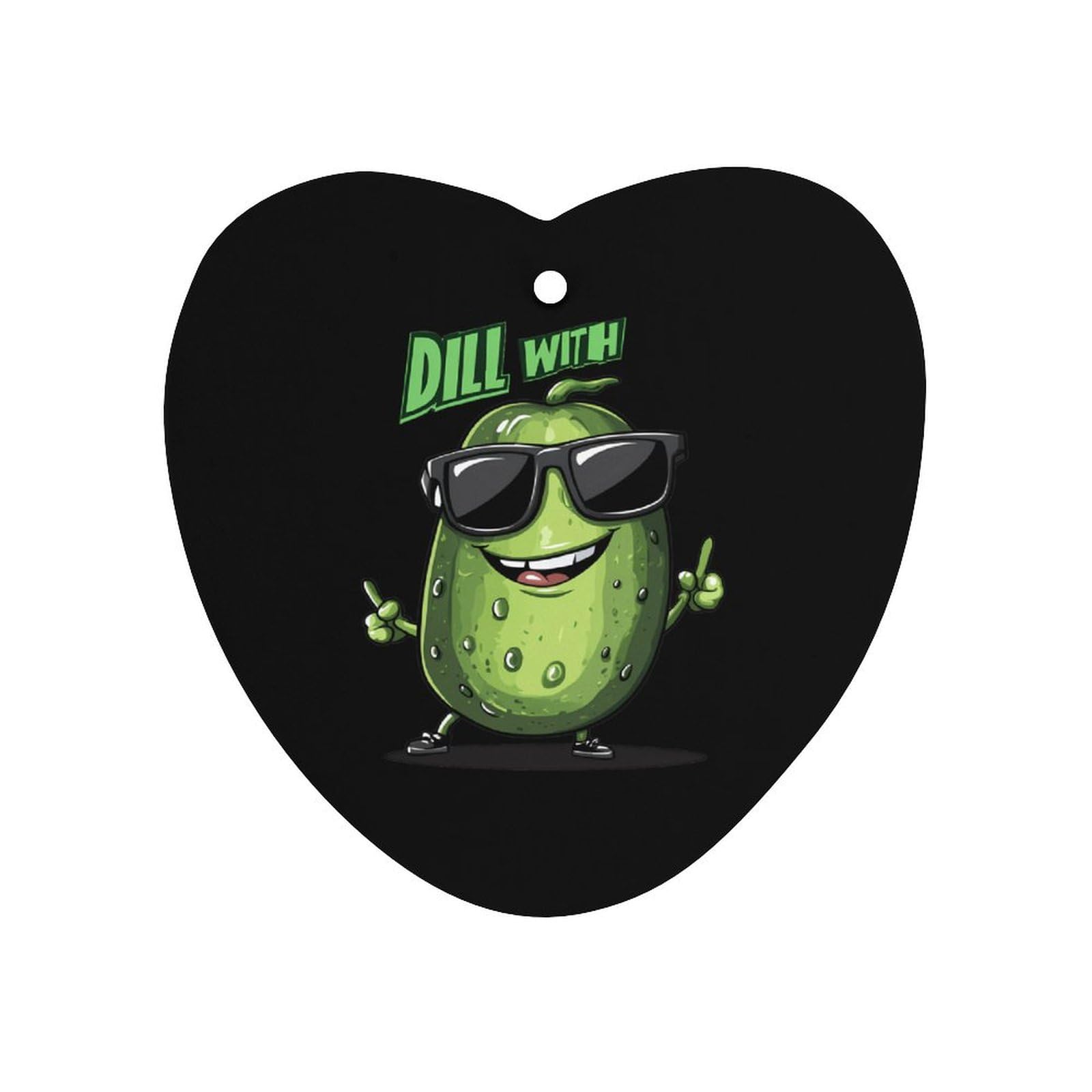 Dill With It Funny Pickle Car Air Freshener Hanging Aromatherapy Tablets for Car Accessories Love form