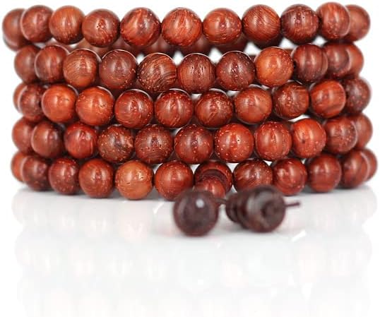 巴西红花梨顶珠葫芦款手链0.8 * 108颗 老料猫眼紫檀木佛珠手串代发(8mm*108颗 葫芦款)