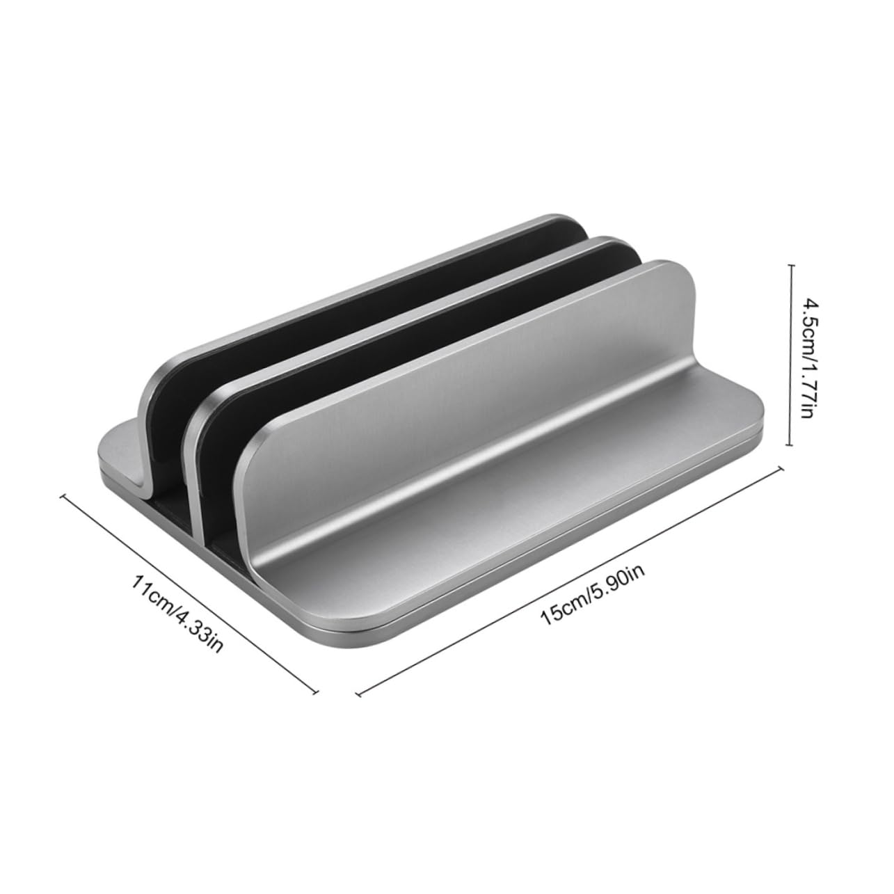 DOITOOL Soporte Vertical Doble para Portátil Base para Portátil De Aleación De Aluminio De Escritorio para Trabajo o Estudio Casa