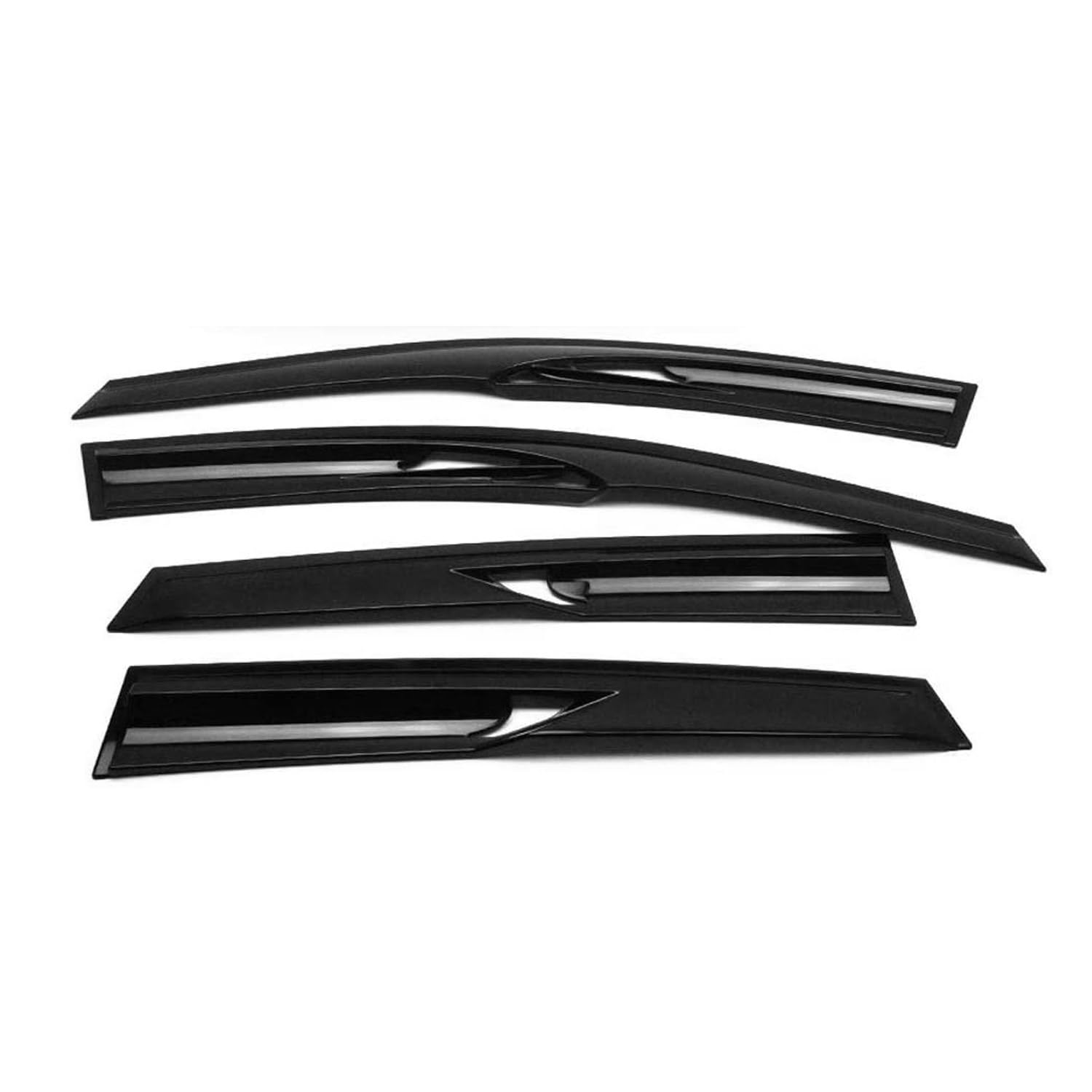 Déflecteurs De Vent Pluie d'air Compatible avec VW Polo 2009-2017 Acrylique 4 Pcs