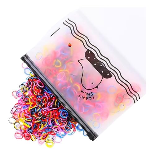 Kit 500 Elastiquinho Elásticos Silicone Liguinha Estojo Colorido Cabelo Infantil Pet Para Cabelo Xux