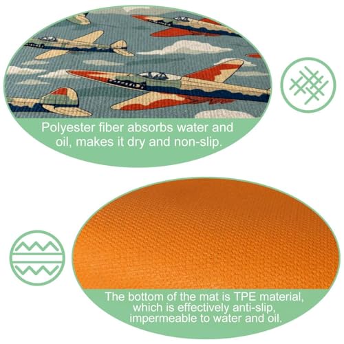 Tapis de cuisine antidérapant lavable contre sol glissant - 6