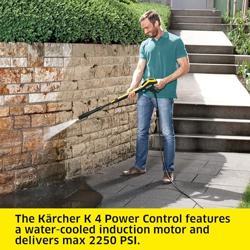 Kärcher Pressure Washer, K4 Power Control, Max 1900 PSI, 26 ft. Hose, 2 Spray Wands - 1.5 GPM thumbnail 3