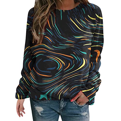 Sweat pour femmes vert menthe pull léger à manches longues col rond casual