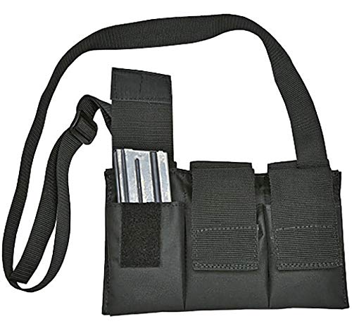 Ace Case Rifle & Pistol Magazine Pouch Carrier For M4 Carbine - Up To 6 Extended Mag. W/ Adjustable Shoulder Strap #TOP2
