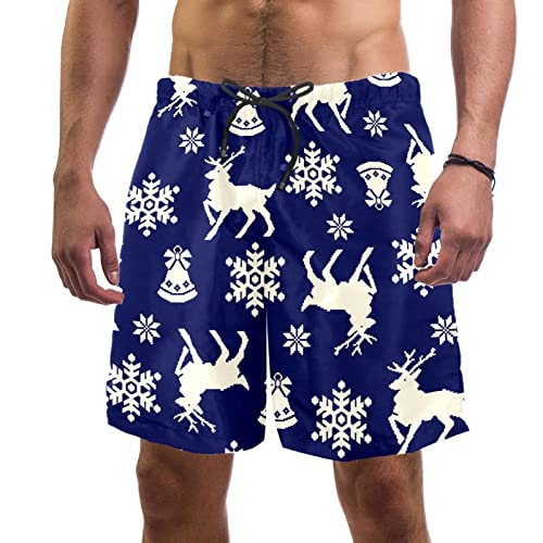 Motif de cerfs de Noël sur ce maillot de bain JDEZ idéal pour offrir
