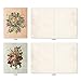 The Best Card Company - 10 Boxed Note Cards with Flowers - Blank Assorted Floral Notecards Bulk (4 x 5.12 Inch) - Flower Press M6454OCB