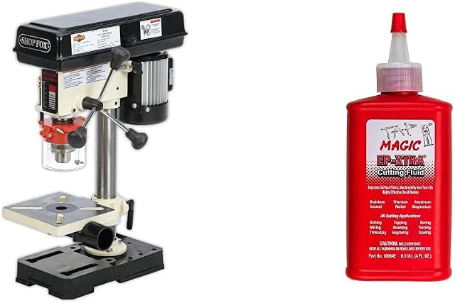 Shop Fox W1667 Bench-Top Oscillating Drill Press Bundle with Forney 20857 Tap Magic Cutting Fluid