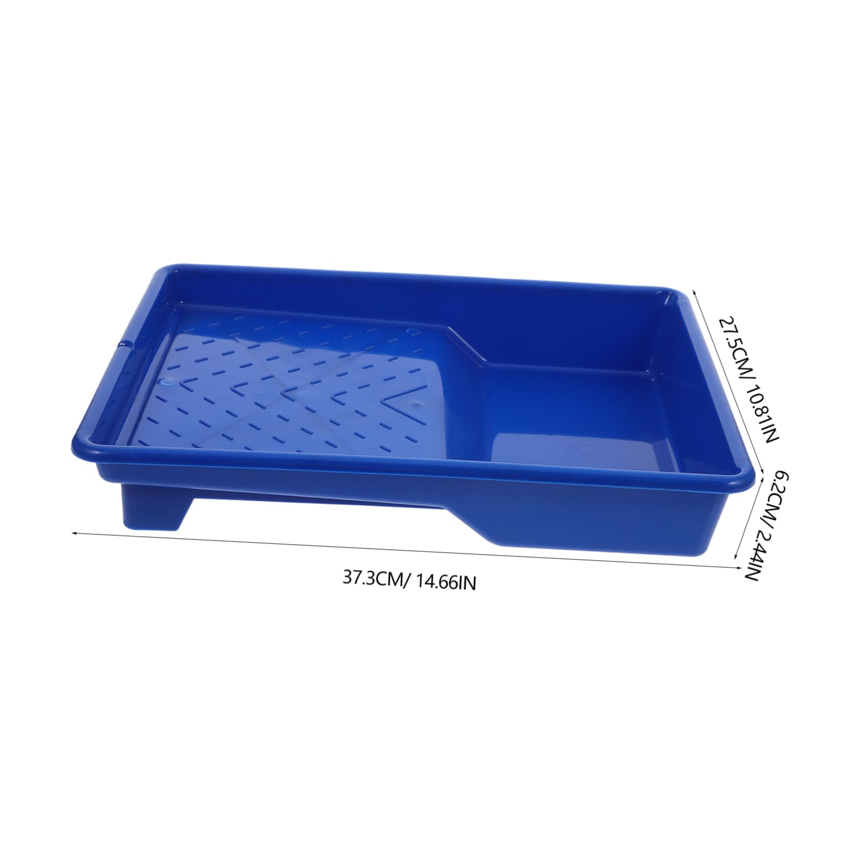 Vassoio Per Vernice Con Rullo - Plastica Blu, 37.3x27.5x6.2 Cm - Per Pittura Murale, Facile Da Pulire - Foto 6