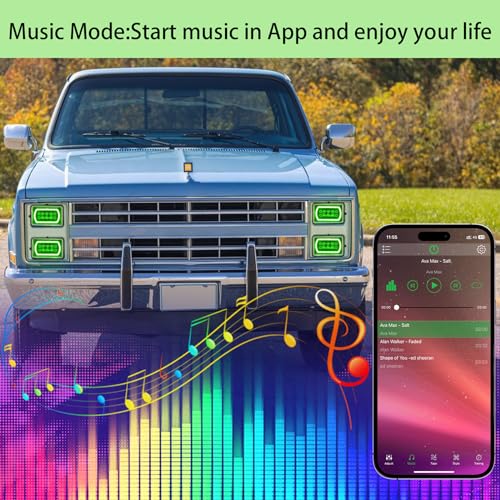 Caja de Control RGB Bluetooth para Faros LED 4x6 miniatura 5