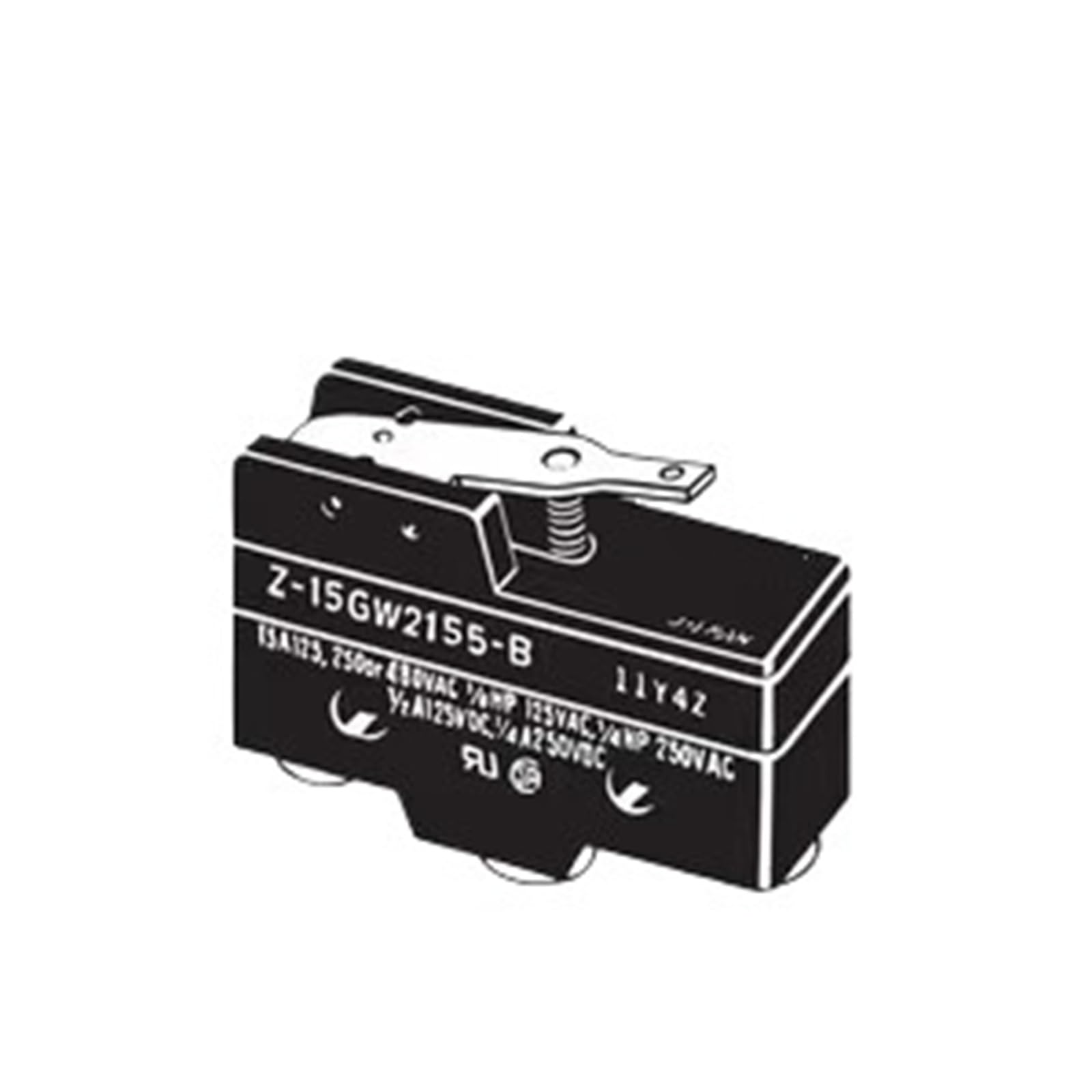 Interrupteur Z-15GW2155-B switch basique de précision à levier galet - 2