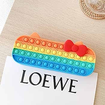 スクイーズ玩具　筆箱　カラフル　ペンケース　 ねこ　シリコン Amazon.co.jp: スクイーズ玩具 ペンケース ねこ 筆箱 多機能